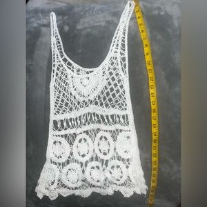 Handmade Lace tank top.